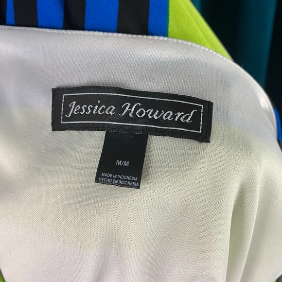 Jessica Howard U - Neckline Striped Maxi Dress - Picture 8 of 8